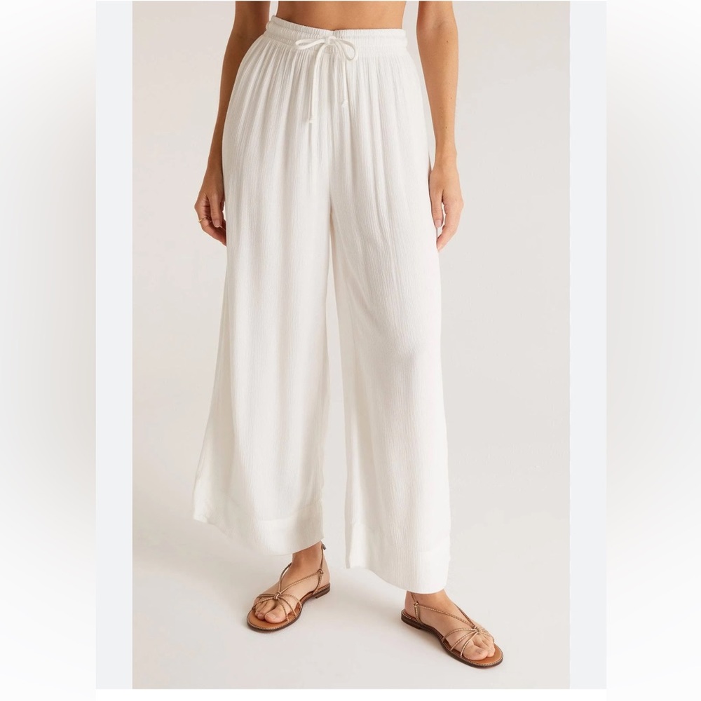 Z Supply White Wide Leg Pants